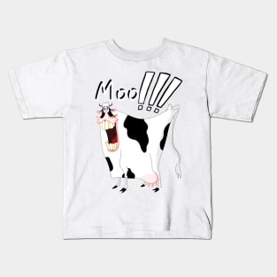 Moo! Crazy Cow Kids T-Shirt